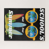 学校は夏のパズル ジグソーパズル (横)