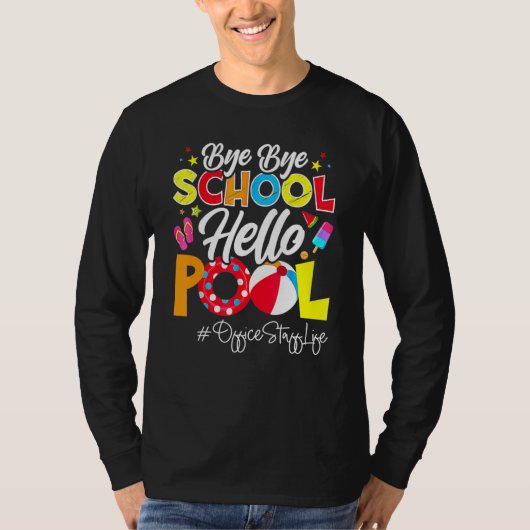 学校は夏の公式スタッフのためにBye Bye Bye Sch Tシャツ (正面)