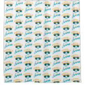 学校は夏期休業だ シャワーカーテン (正面)