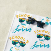 学校は夏期休業だ ビーチタオル (インサイチュ)