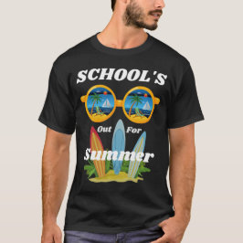学校は夏、ビーチ時間Tシャツ Tシャツ