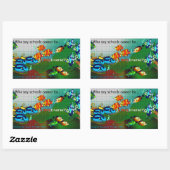 学校は多様だ 長方形シール (シート)