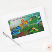 学校は多様だ 長方形シール (封筒)