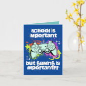 学校は大事だけどゲームはもっと大事 カード (黄色い花)