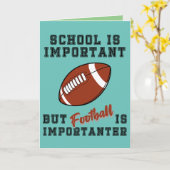 学校は大事、サッカーは大事 カード (黄色い花)