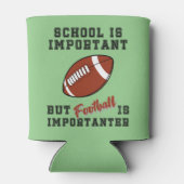 学校は大事、サッカーは大事 缶クーラー (裏面)