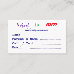 学校は子どもを出している 名刺