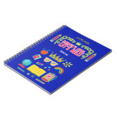 「学校は楽しい、みんなで盛り上がろう」モチベーション名言ギフト ノートブック (左側)