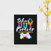 学校は永遠にゲーマー卒業のギフトが上に カード (黄色い花)