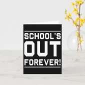 学校は永遠に終わる カード (黄色い花)