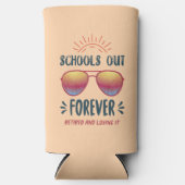 学校は永遠に退職した先生 スリム缶クーラー (正面)