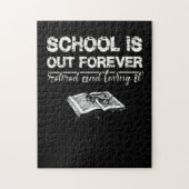 学校は絶え間なく退職した外に出て愛している ジグソーパズル (縦)
