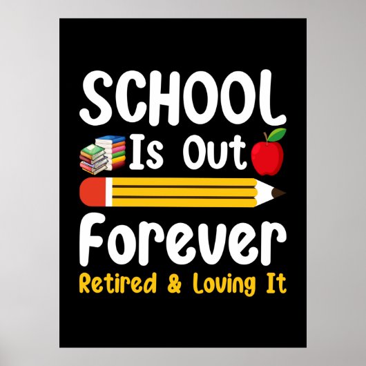 学校は絶え間なく退職した外に出て愛している ポスター (正面)