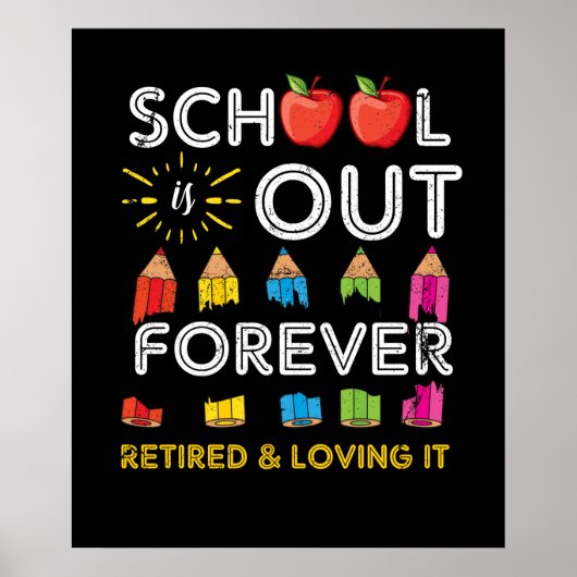 学校は絶え間なく退職した外に出て愛している ポスター (正面)