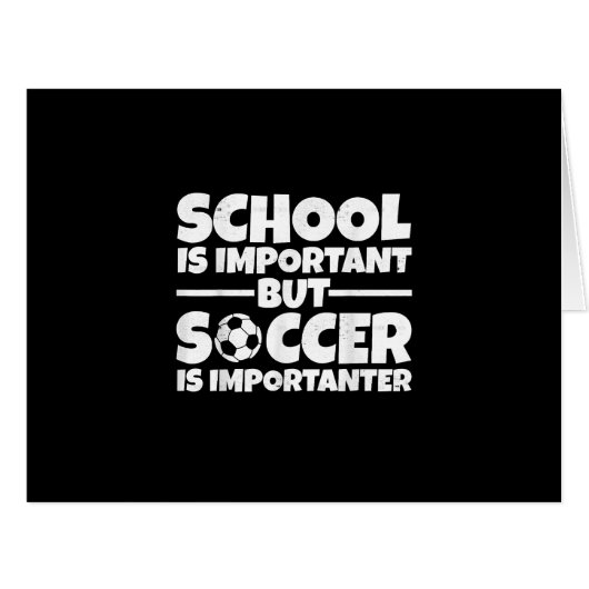 学校は重要だがサッカーは重要だ (正面横)