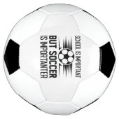 学校は重要だがサッカーは重要だ サッカーボール (回転)