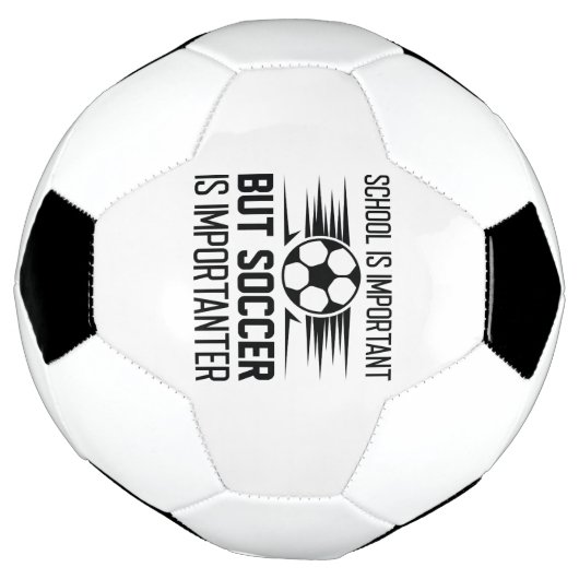 学校は重要だがサッカーは重要だ サッカーボール (回転)