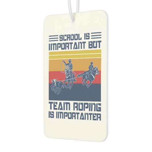 学校は重要だがチームロープは重要 カーエアーフレッシュナー (左)