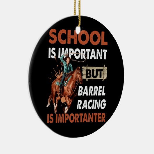 学校は重要だがバ最高のル・レースはインポ セラミックオーナメント (右)