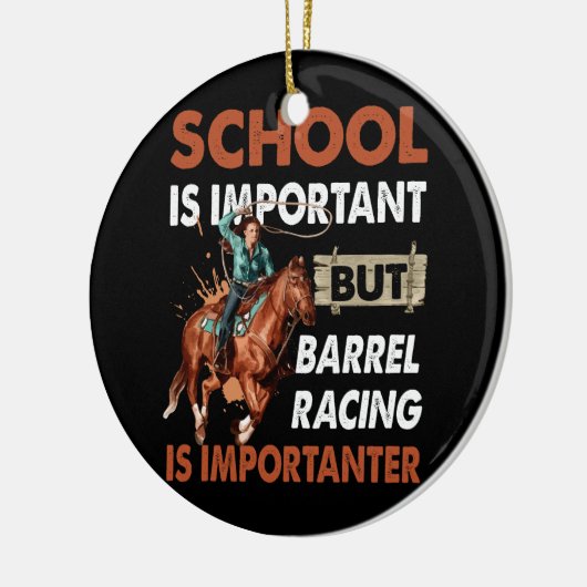 学校は重要だがバ最高のル・レースはインポ セラミックオーナメント (左)