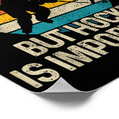 学校は重要だがホッケーは重要だ ポスター (角)