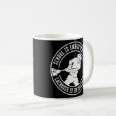 学校は重要だがラクロスは重要 コーヒーマグカップ (正面右)