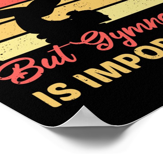 学校は重要だが体操教え体操だ ポスター (角)