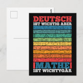 学校は重要だが数学は重要 ポストカード (正面/裏面)