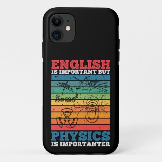学校は重要だが物理学は重要である。 Case-Mate iPhoneケース (裏面)