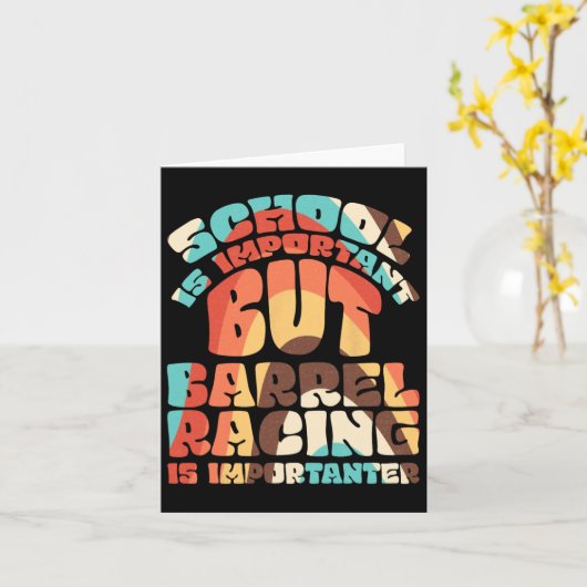 学校は重要だが競走は重要だ カード (黄色い花)