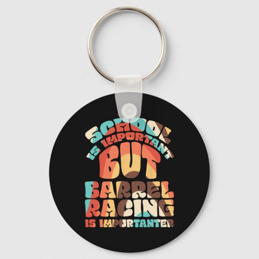 学校は重要だが競走は重要だ キーホルダー (正面)