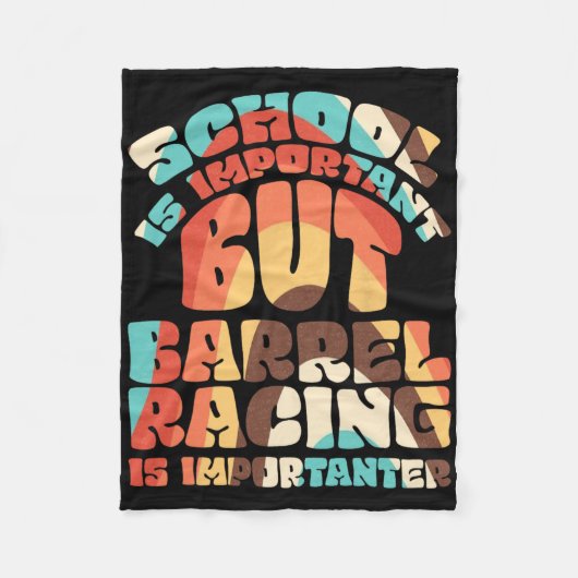 学校は重要だが競走は重要だ フリースブランケット (正面)