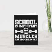 学校は重要だが筋肉は重要だ カード (正面)