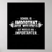 学校は重要だが筋肉は重要だ ポスター (正面)