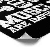 学校は重要だが筋肉は重要だ ポスター (角)