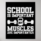 学校は重要だが筋肉は重要だ ポスター (正面)