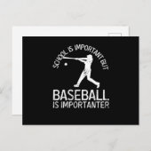 学校は重要だが野球は重要だ ポストカード (正面/裏面)