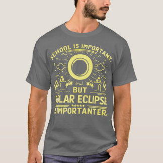 学校は重要だが食太陽のは重要だ Tシャツ