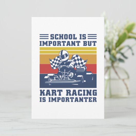 学校は重要だが、カートレースは重要だ 招待状 (スタンド正面)