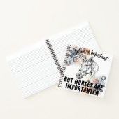 学校は重要だが、馬のスパイラルノート ノートブック (内部)