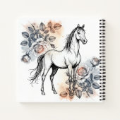 学校は重要だが、馬のスパイラルノート ノートブック (裏面)