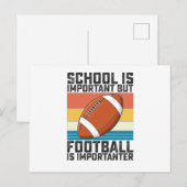 学校は重要だけど、サッカーの方がっと重要 ポストカード (正面/裏面)
