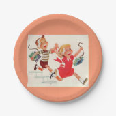 学校への方法の兄弟そして姉妹 ペーパープレート (正面)