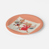 学校への方法の兄弟そして姉妹 ペーパープレート (アングル)