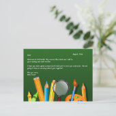 学校へようこそはがき ポストカード (スタンド正面)