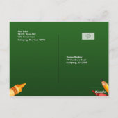 学校へようこそはがき ポストカード (裏面)