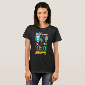 学校へようこそ お待ちしておりました 先生 Tシャツ (正面フル)
