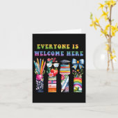 学校へようこそ ここは教師のための場所です カード (黄色い花)