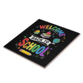 学校へようこそ キッズ 先生 はじめての登校日 タイル (側面)