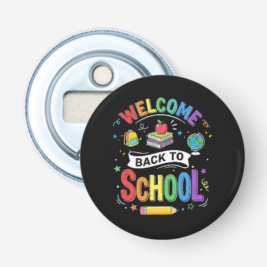 学校へようこそ キッズ 先生 はじめての登校日 栓抜き (正面)